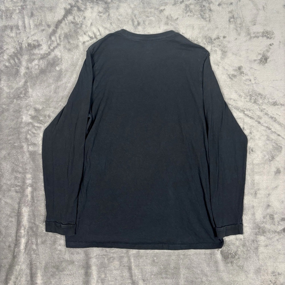 Adidas Logo Tee Mens Badge Of Sport Long Sleeve 100% Cotton Amplifier Size XL/TG - Picture 2 of 6